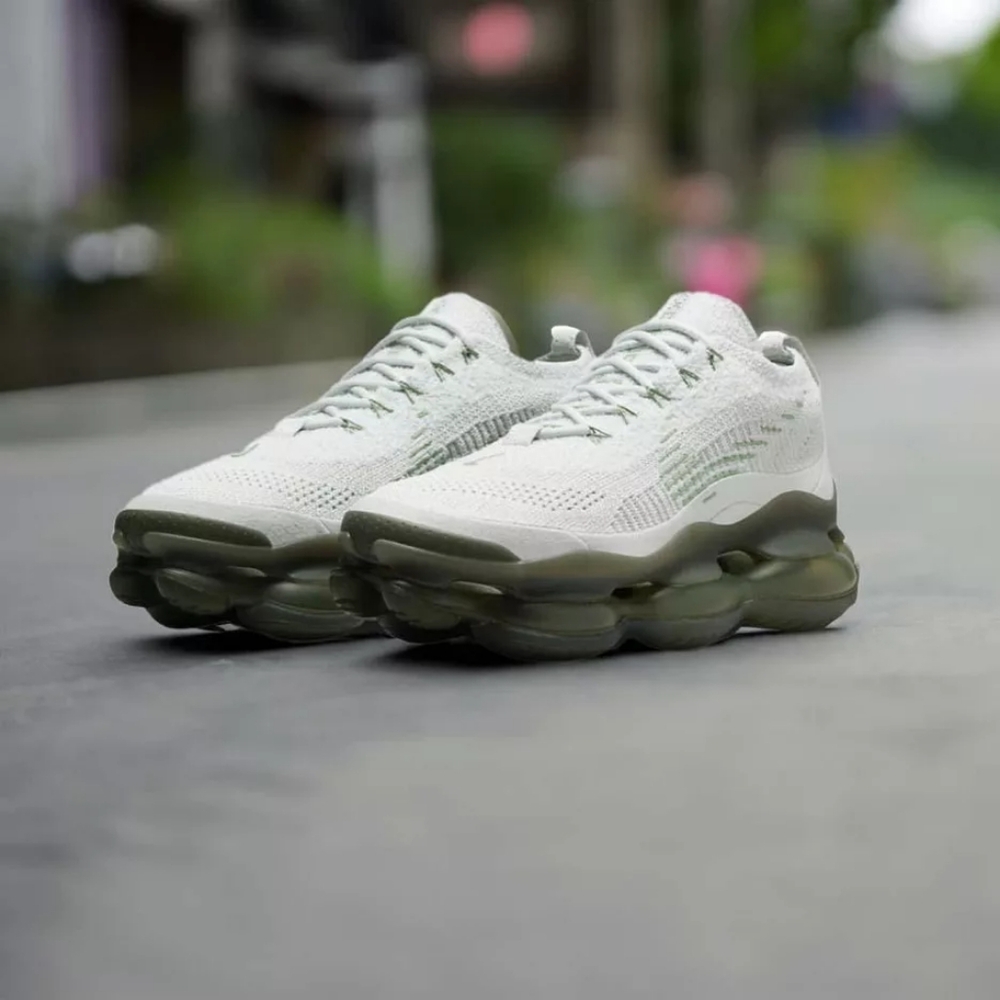 Men's Stylish White and Gray Sneakers
